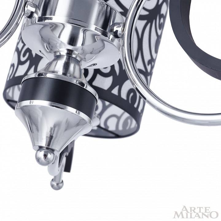 Подвесная люстра Arte Milano Florentia-4957 3 ламп 304957/3 Bk/Ni