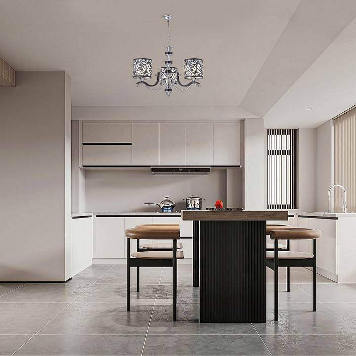 Подвесная люстра Arte Milano Florentia-4957 3 ламп 304957/3 Bk/Ni