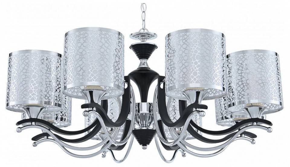 Подвесная люстра Arte Milano Florentia-6787 8 ламп 306787/8 Bk/Ni