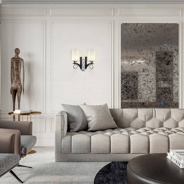 Бра Arte Milano Florentia 9167 2 лампы 309167/2W Bk/Ni