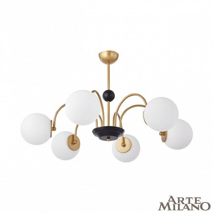 Люстра на штанге Arte Milano AM-Napoli 312066/D850/6 BS/BK