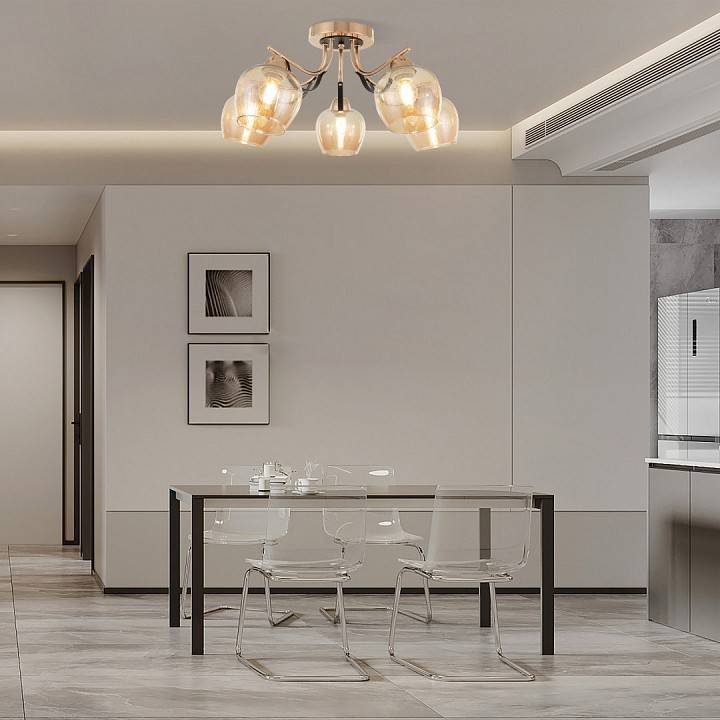 Потолочная люстра Arte Milano AMALFI-322306 322306/5 FG+BK