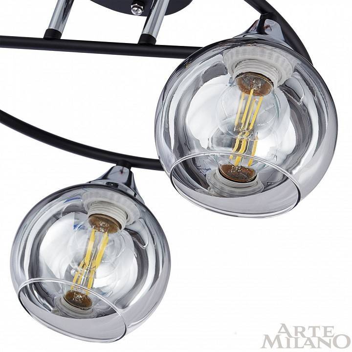 Потолочная люстра Arte Milano AMALFI 3 лампы 322403/3 BK+CR