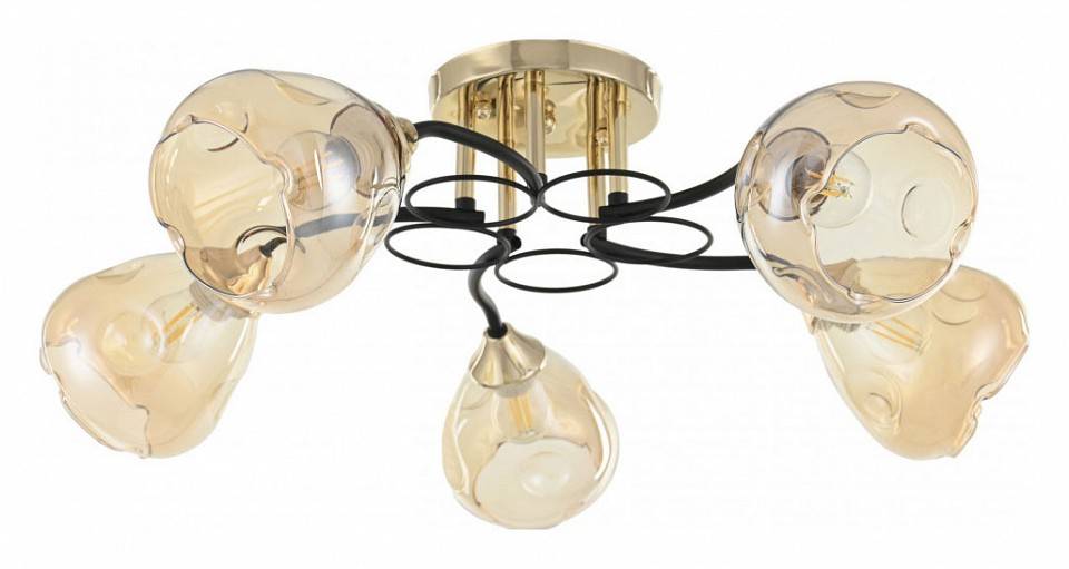 Потолочная люстра Arte Milano AMALFI 5 ламп 324106/5 FG+BK