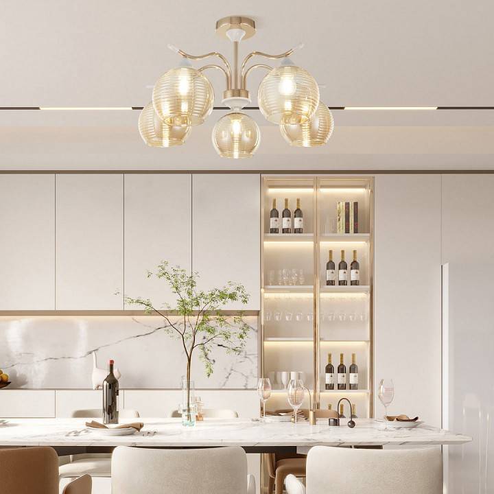 Люстра на штанге Arte Milano Napoli 327719/5 FG+WH