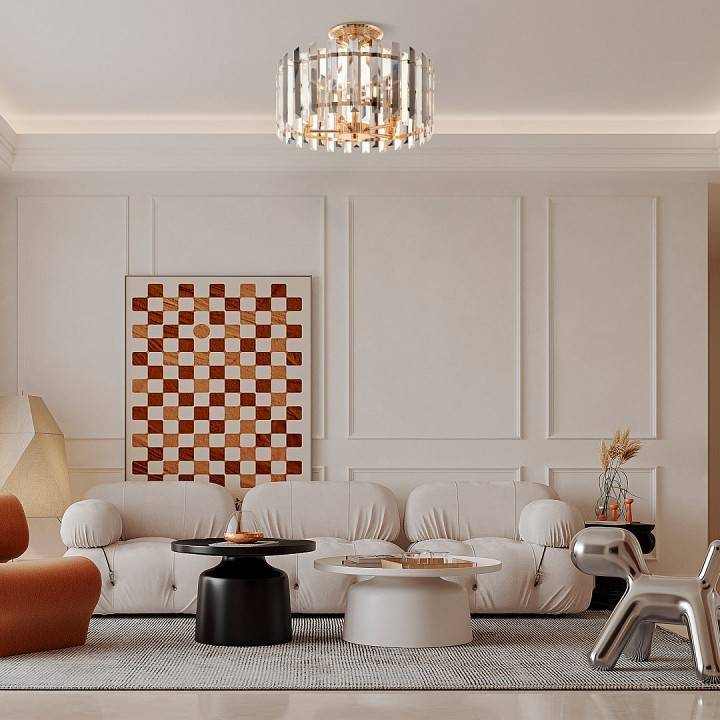 Светильник на штанге Arte Milano Sorrento-5209 5 ламп золото 375209/5/80/390 GD