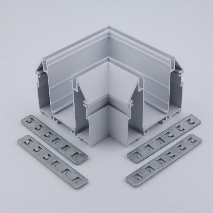 Соединитель угловой L-образный для треков встраиваемых Aployt Magnetic track 220 APL.0284.10.04