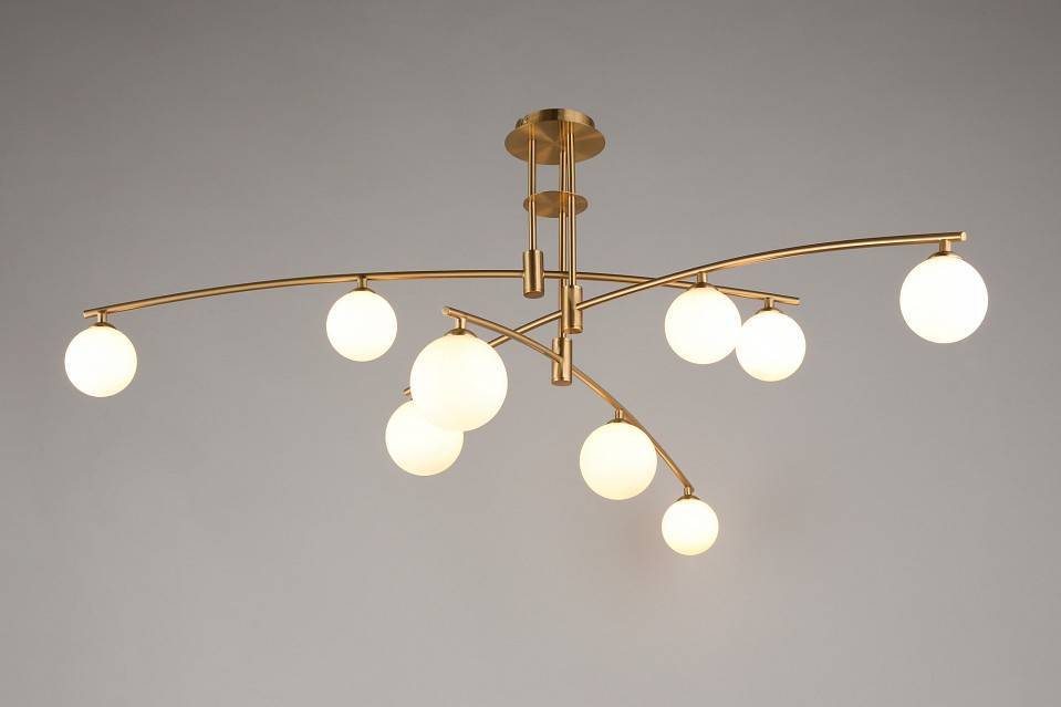 Люстра на штанге Aployt Ewelina 9 ламп APL.621.07.09
