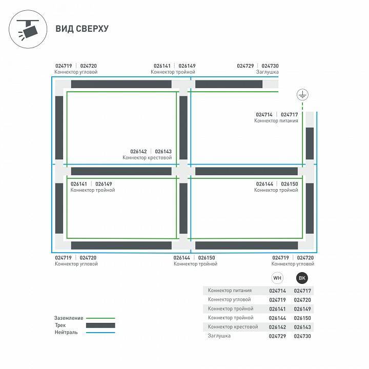 Заглушка для трека Arlight LGD-4TR 024729