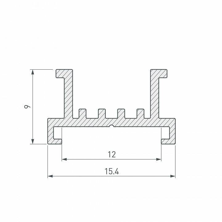 Основание для ленты в профиле Arlight S-LUX 033415
