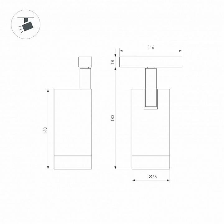 Светильник на штанге Arlight MAG-ORIENT 033626