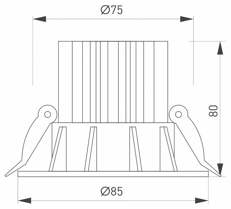 Встраиваемый светильник Arlight ATOLL 041573