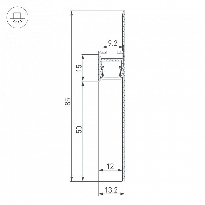 Профиль для плинтусов Arlight PLINTUS 041776