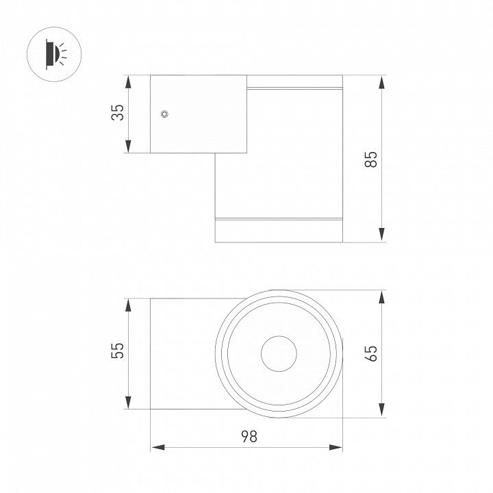 Накладной светильник Arlight LGD-RAY 044852(1)