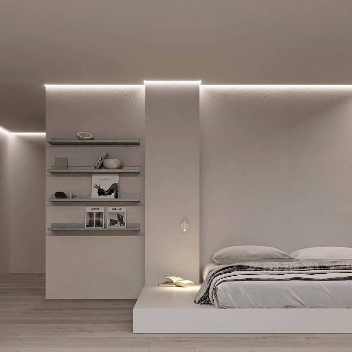 Профиль для контурной подсветки ГКЛ потолка Arlight ARH-CEIL 45554