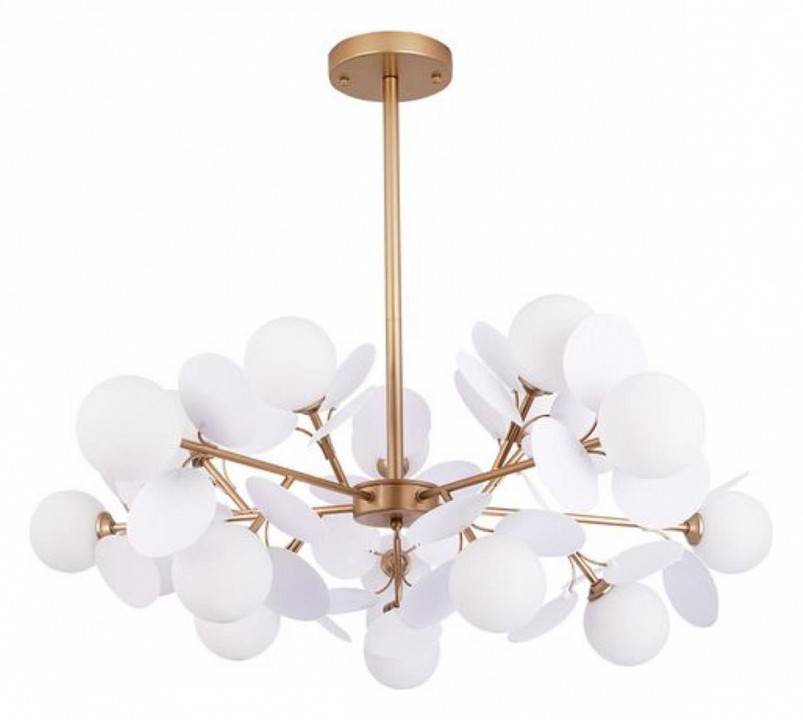 Люстра на штанге Arte Lamp Peacock 15 ламп A1369SP-15SG
