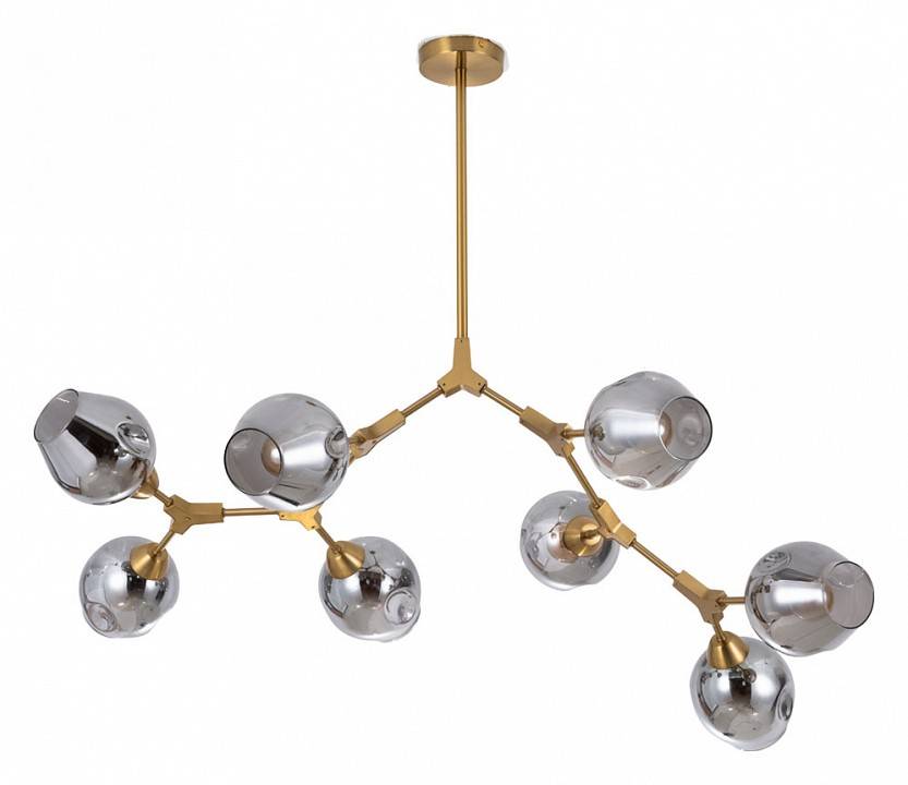 Люстра на штанге Arte Lamp Yuka 8 ламп латунь A4103SP-8PB