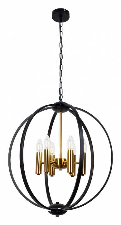 Подвесная люстра Arte Lamp Castula 6 ламп A7013SP-6BK