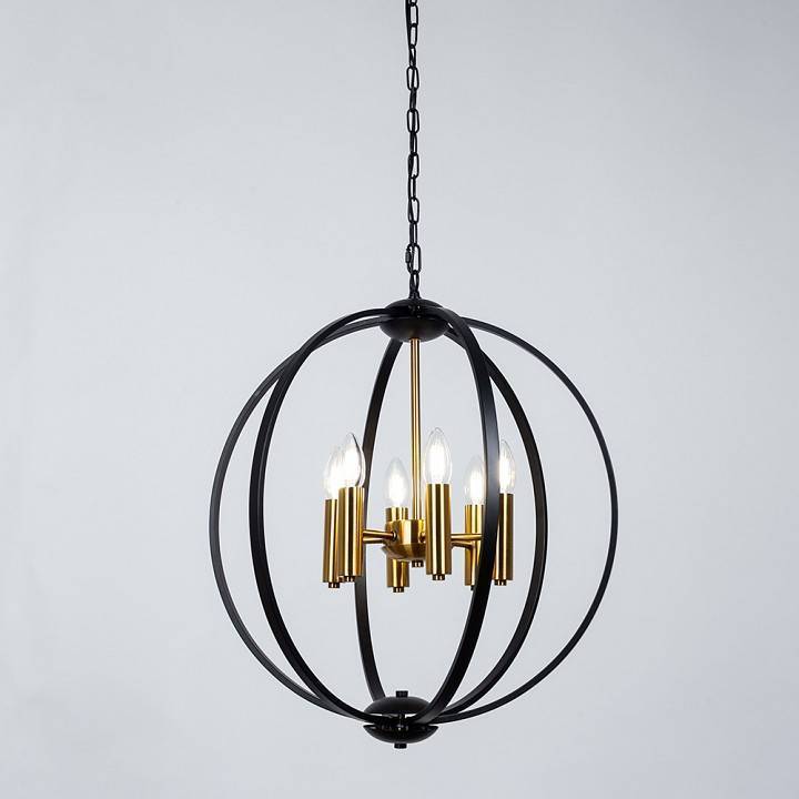 Подвесная люстра Arte Lamp Castula 6 ламп A7013SP-6BK