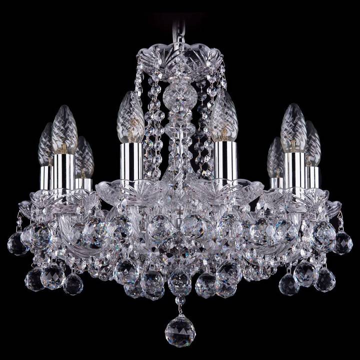 Подвесная люстра Bohemia Ivele Crystal 1402 1402/10/141/Ni/Balls