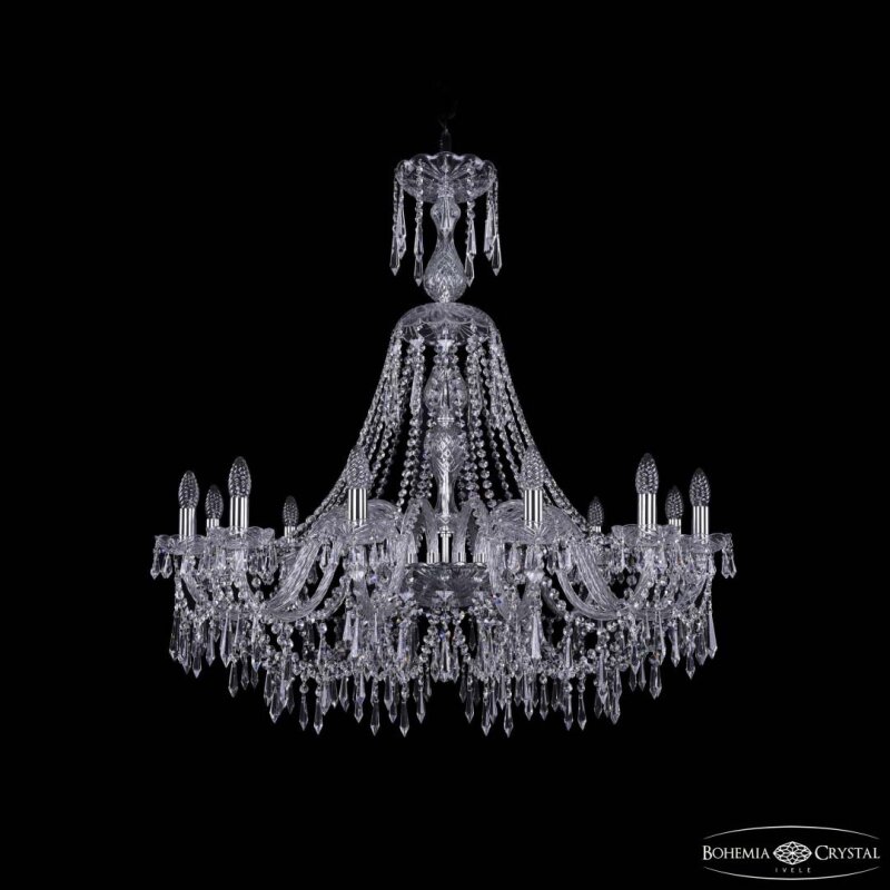Подвесная люстра Bohemia Ivele Crystal 1403 1403/12/360/XL-100 Ni