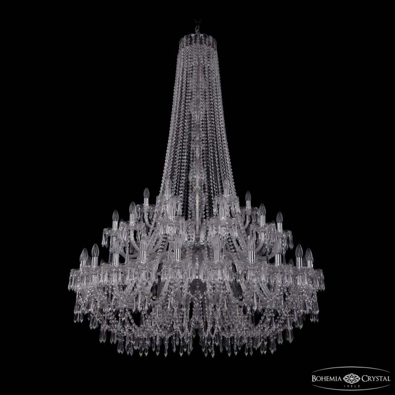 Подвесная люстра Bohemia Ivele Crystal 1403 1403/24+12+6/460/h-177/2d Ni
