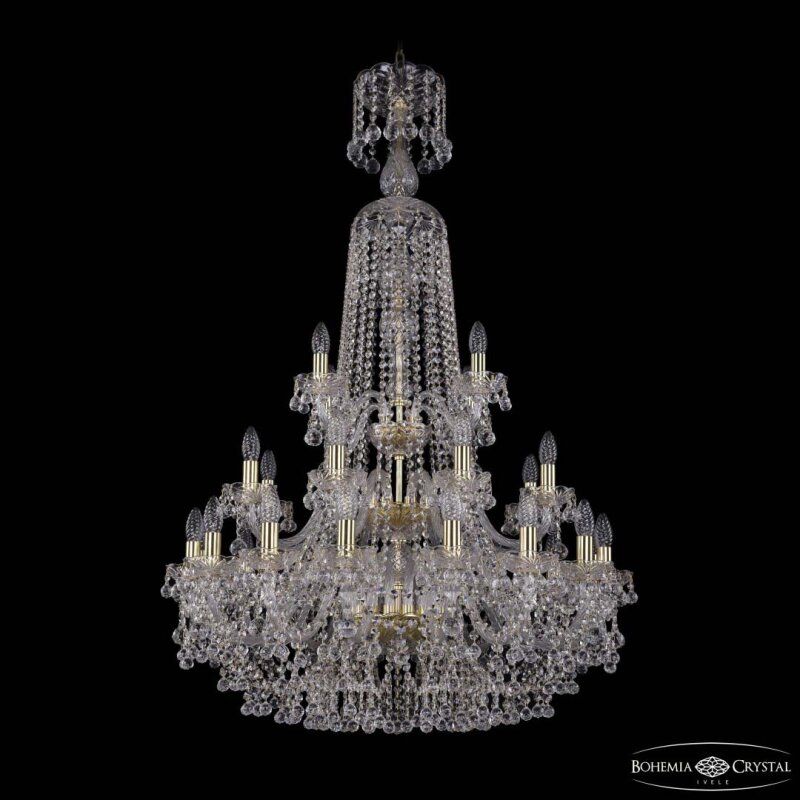 Подвесная люстра Bohemia Ivele Crystal 1409 1409/16+8+4/300/XL-130/3d G