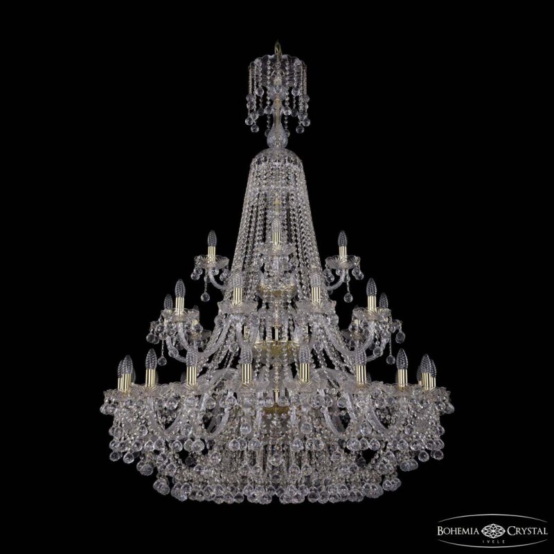 Подвесная люстра Bohemia Ivele Crystal 1409 1409/20+10+5/400/XL-159/3d G