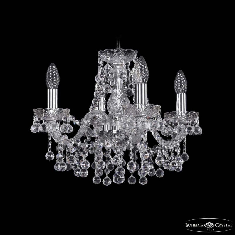 Подвесная люстра Bohemia Ivele Crystal 1409 1409/4/141 Ni
