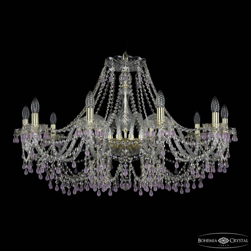 Подвесная люстра Bohemia Ivele Crystal 1410 1410/10/360 G V7010