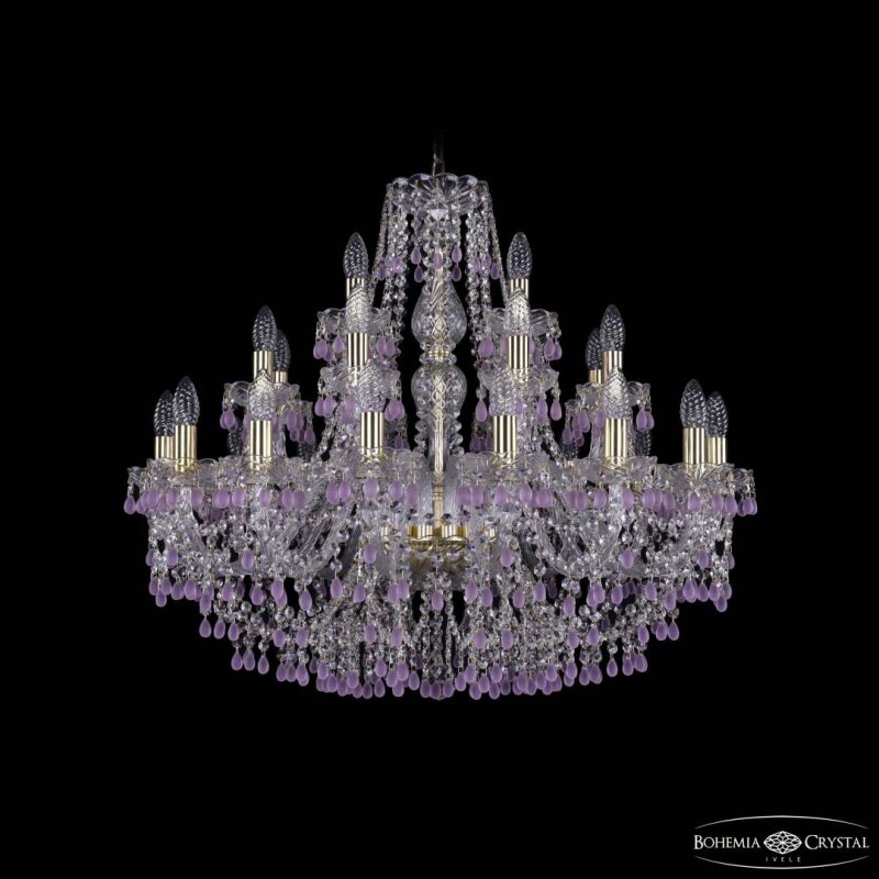 Подвесная люстра Bohemia Ivele Crystal 1410 1410/16+8+4/300 G V7010
