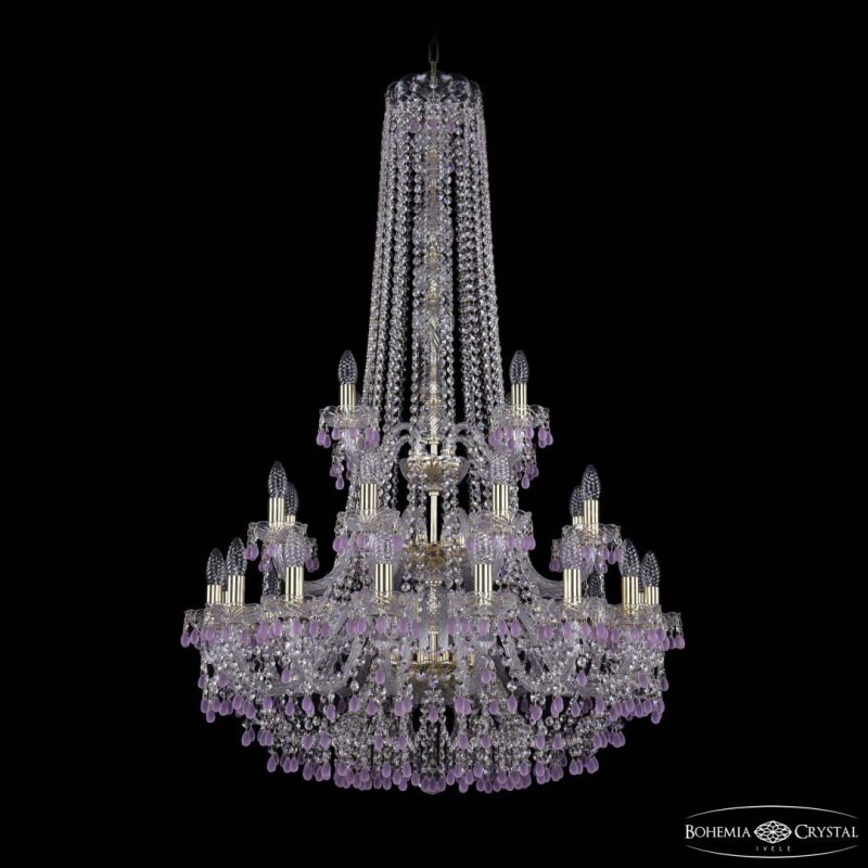 Подвесная люстра Bohemia Ivele Crystal 1410 1410/16+8+4/300/h-130/3d G V7010