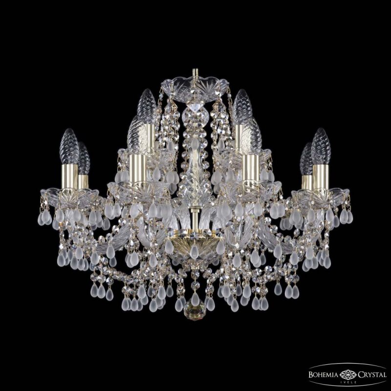 Подвесная люстра Bohemia Ivele Crystal 1410 1410/8+4/195 G V0300 R801