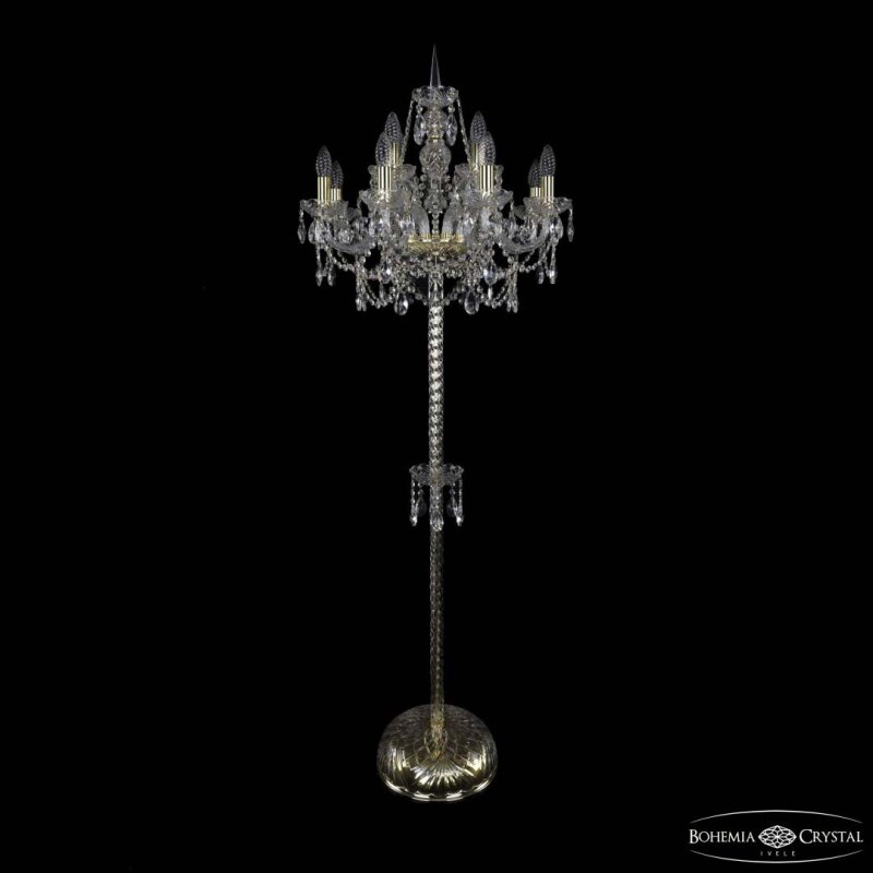 Торшер Bohemia Ivele Crystal 1411 1411T2/8+4/195-170 G
