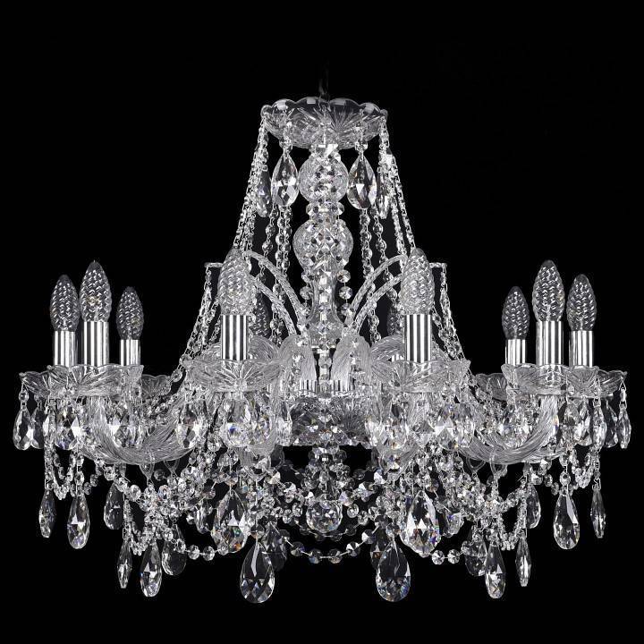 Подвесная люстра Bohemia Ivele Crystal 1411 1411/10/240/Ni