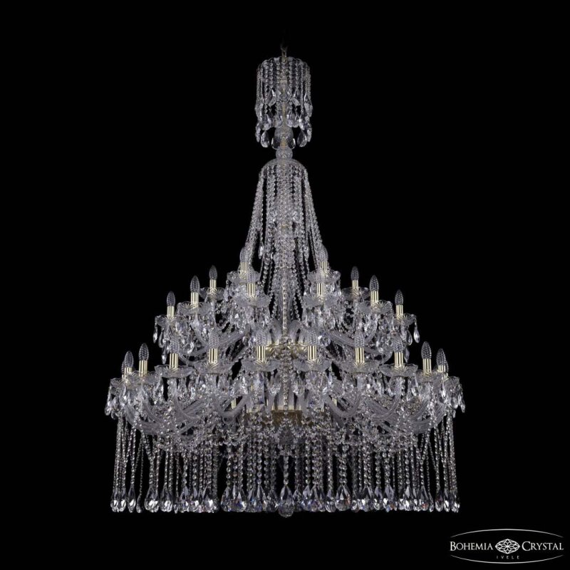 Подвесная люстра Bohemia Ivele Crystal 1413 1413/24+12+6/460/XL-186/2d G