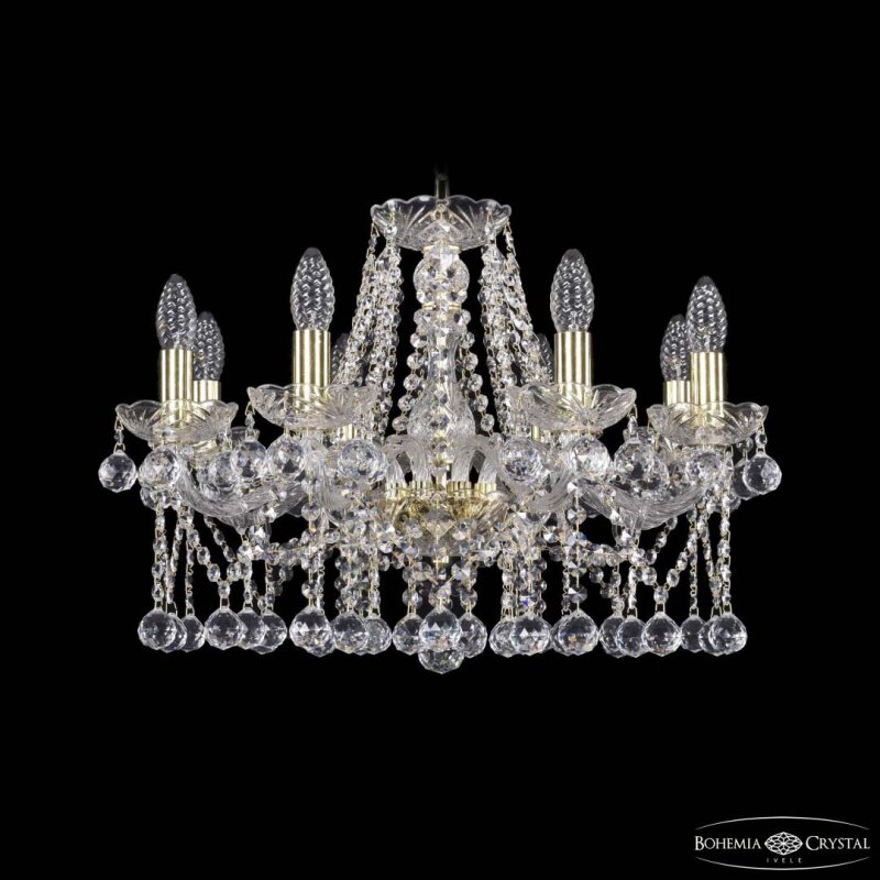 Подвесная люстра Bohemia Ivele Crystal 1413 1413/8/200 G Balls