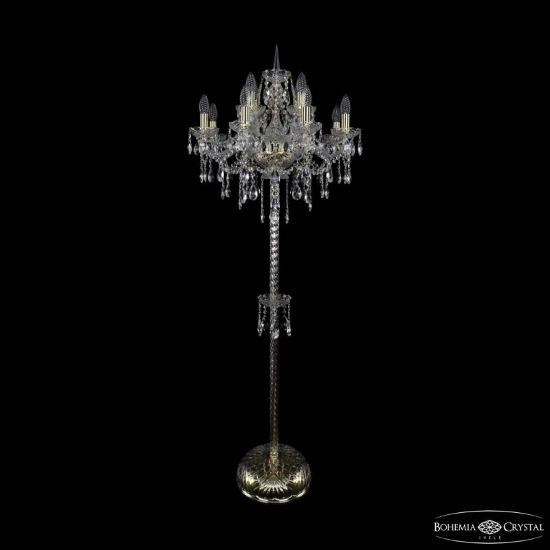 Торшер Bohemia Ivele Crystal 1415 1415T2/8+4/200-165 G
