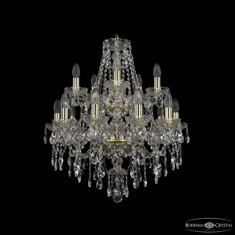 Подвесная люстра Bohemia Ivele Crystal 1415 1415/10+5/200/2d G
