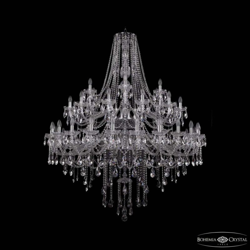 Подвесная люстра Bohemia Ivele Crystal 1415 1415/24+12+6/530/2d Ni