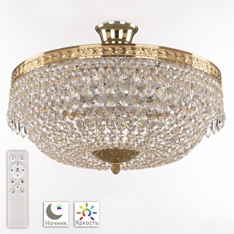 Потолочная люстра Bohemia Ivele Crystal 1901 19011/45IV/LED-DIM G