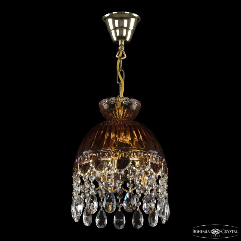 Подвесная люстра Bohemia Ivele Crystal 5478 5478/22 G Amber/M-1G