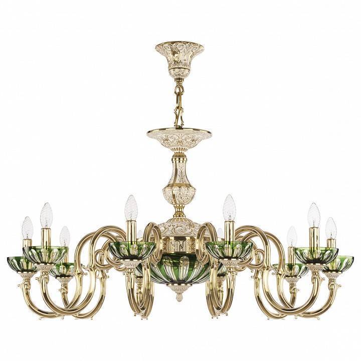 Подвесная люстра Bohemia Ivele Crystal 7203 72203P/10/300 GW P Clear-Green/H-1H