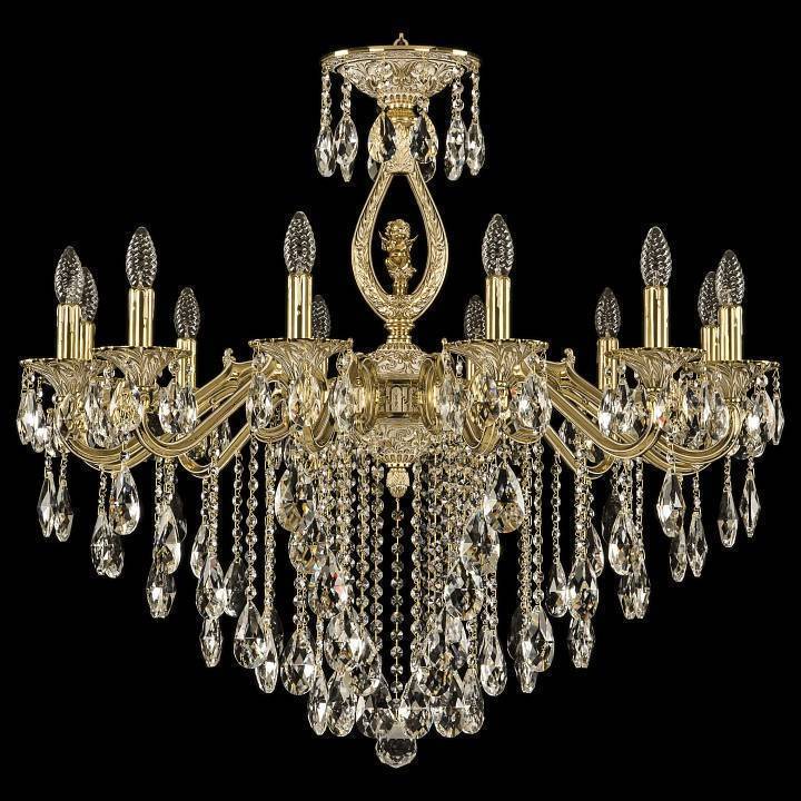 Подвесная люстра Bohemia Ivele Crystal 7202 72402/12/300 B GW FA3B