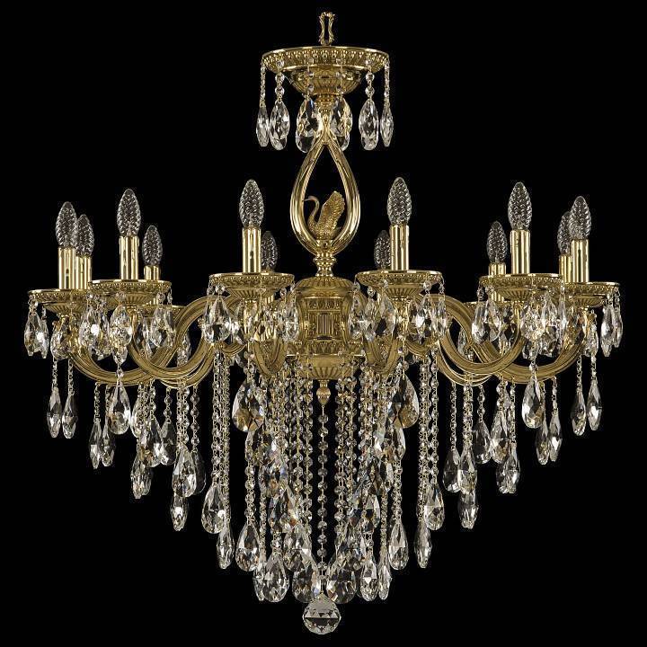 Подвесная люстра Bohemia Ivele Crystal 7501 75401/12/300 B G FS1M