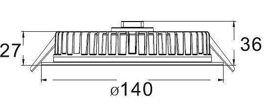 Встраиваемый светильник Deko-Light LED Panel Round III 12 12 Вт 4000 К белый 565232