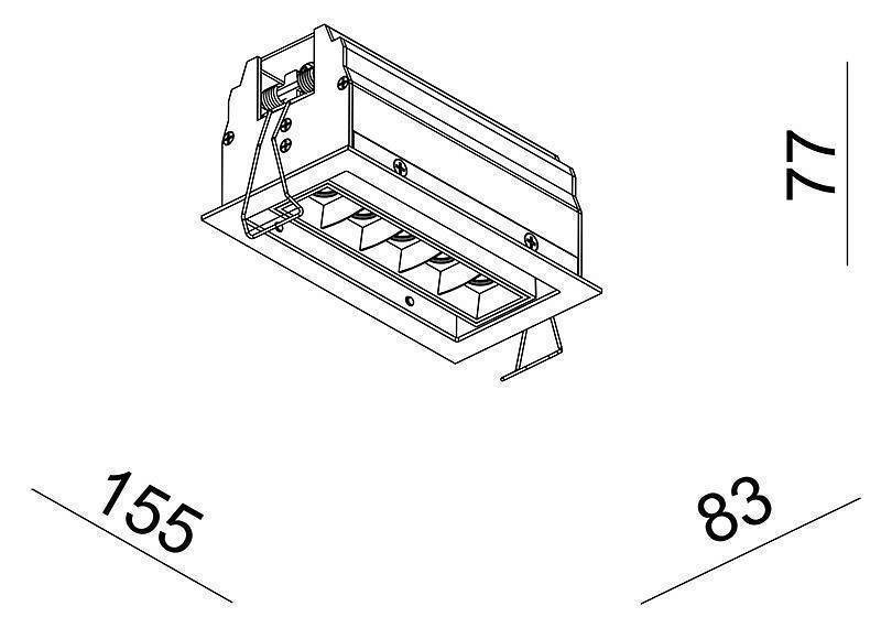 Встраиваемый светильник Deko-Light Ceti 30 Вт IP20 565256