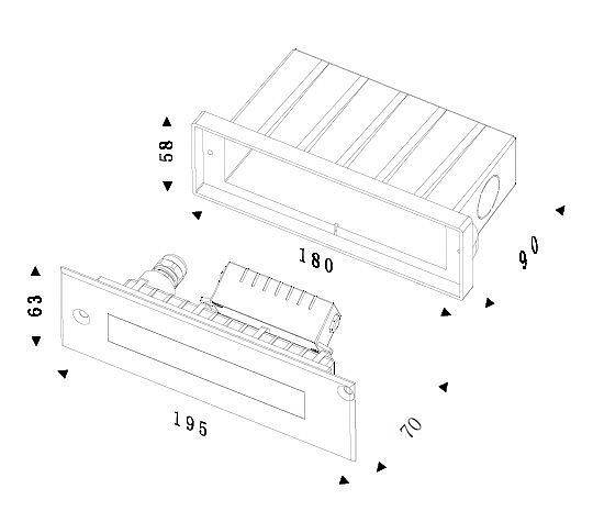 Светильник грунтовый встраиваемый Deko-Light Line I WW 730292