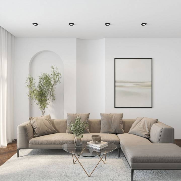 Встраиваемый светильник Denkirs FLAT DK2091-BK