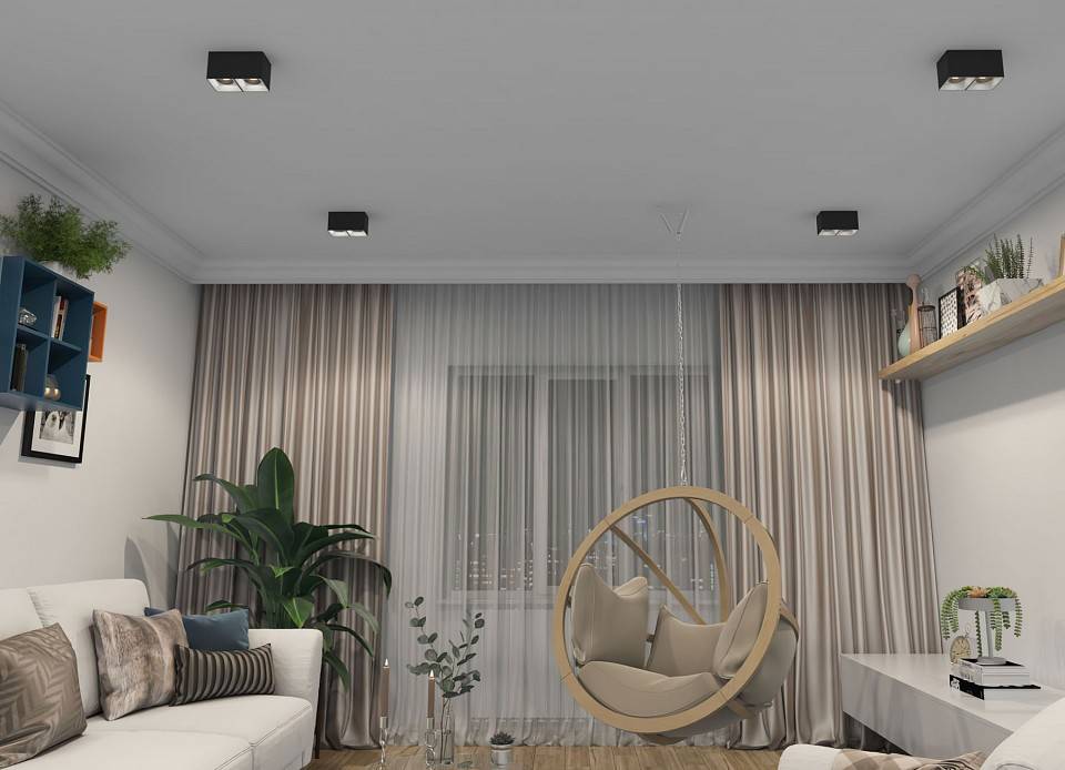 Накладной светильник Denkirs DK3030 DK3085-BW+BK